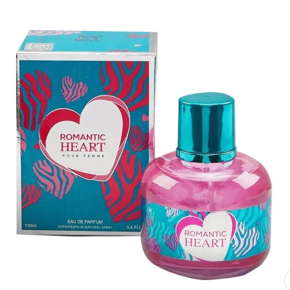 Romantic Heart Eau de Parfum 3.4 fl oz- Pink and Blue